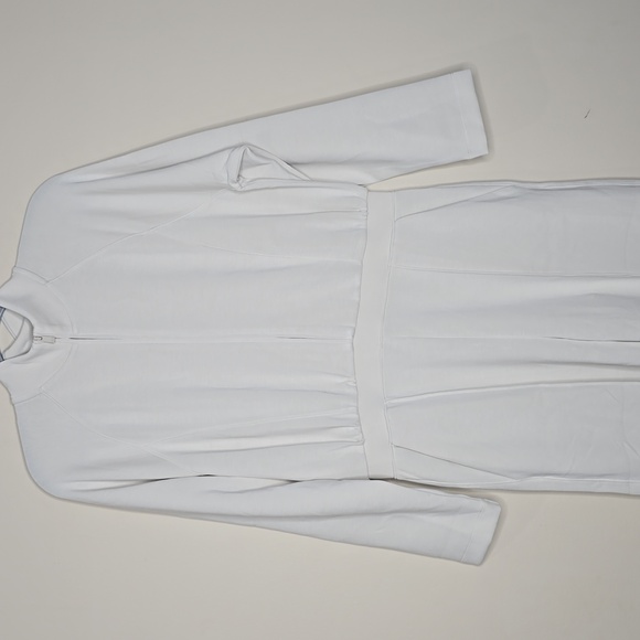 3078 NWT VSX Featherweight Knit Front- Zip Jumpsuit Sz Large Classic Plaster - Picture 4 of 10